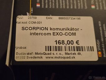 Intercom Scorpion exo com - 9