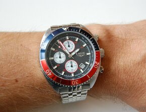 LIGE 8988 TURTLE Red-Blue - pánske luxusné hodinky - 9