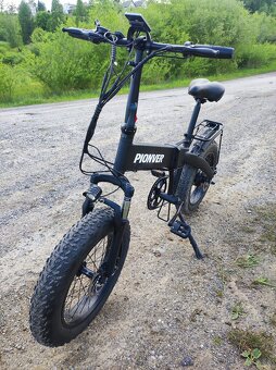 Úplne nový elektrobicykel Pionver P40, skladací, fat tire - 9