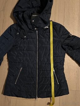 Armani bunda modrá s kapucňou - 9