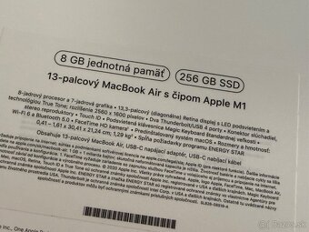 Apple Macbook AIR 13 M1 - TOP STAV - kúpený 2024 - 9