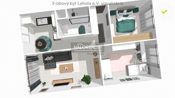 HALO reality - Predaj, trojizbový byt Lehota pod Vtáčnikom, - 9