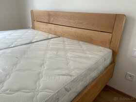 Dubová posteľ s úložným priestorom - levitujúci dizajn - 9