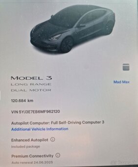 Tesla model 3, LR, AWD,r.v. 5/2021, 441 PS. - 9