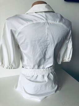 2x elegantné bavlnené blúzky ZARA vel S - 9