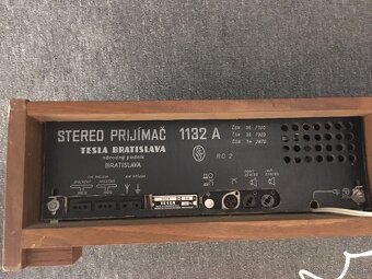 Rádio gramofón - Stereo prijímač 1132 A Tesla Bratislava - 9