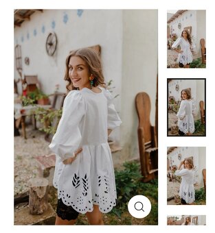 Zľava 20 eur - vyšívaná madeirová tunika - 9