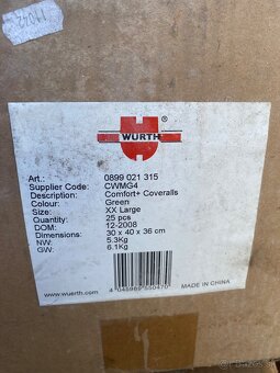 Wurth pracovny ochranny oblek - 9