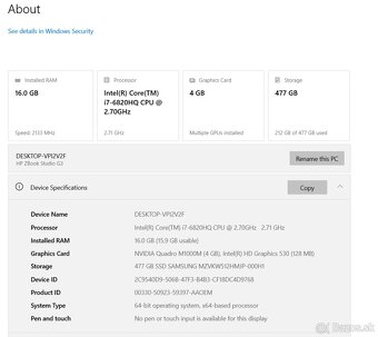 HP ZBook Studio G3 - 9