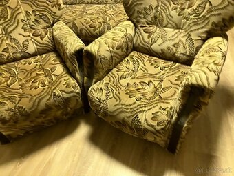 Predám retro sedačku komplet aj s kreslami a taburetmi - 9