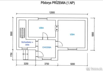 Predám rodinný dom v Liskovej (blízko centra) 12x5,5m - 9