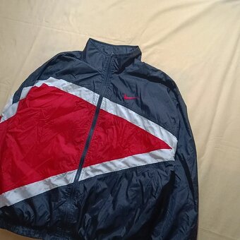 Vintage 90s NIKE retro tracksuit jacket ľahká bunda L - 9