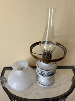 Stolná petrolejová lampa s cylindrom Wallendorf V-44cm - 9