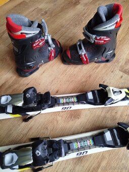 Detské lyže 90cm + lyžiarky, zn.Salomon + Roces - 9