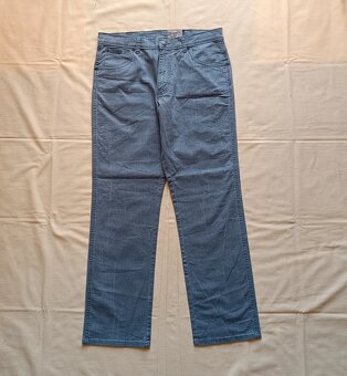 Wrangler sivé rovné džínsy široké rifle texas W34 L30 - 9