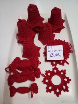 Háčkované vianočné ozdoby - 9