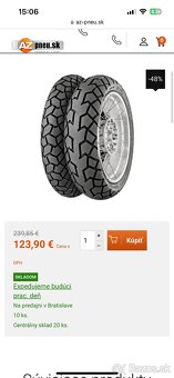 CONTINENTAL TKC 70, 120/70/R19,DOT4522,PREDNÁ PNEU BMW1200GS - 9