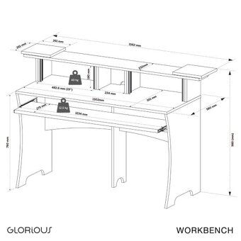 Štúdiový stôl GLORIOUS Workbench - 9