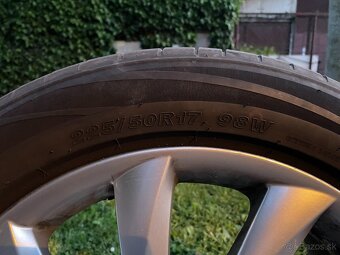4x letné pneu 225/50 R17 + disky (elektróny) - 9
