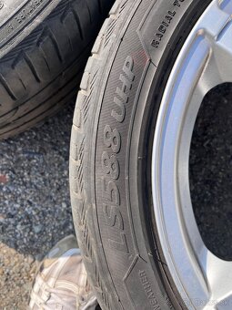 Borbet 5x100 R16 7J ET38 + 215/45R16 letné pneu - 9
