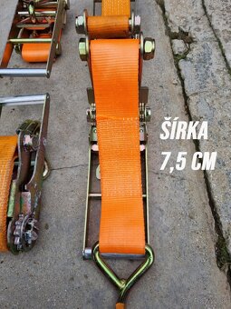 GURTNE UPÍNACIE PÁSY ŠIROKÉ AKO NOVÉ 4metrové šírka 7,5cm - 9