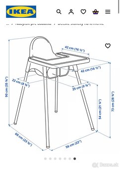 Jedálenská detská Stolička - 9