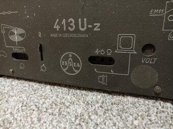Vzácné staré retro rádio Tesla 413U - 9