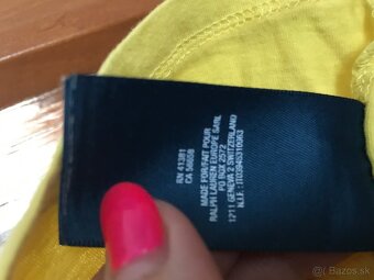 RALPH LAURENT originál citronove damske tricko S - 9