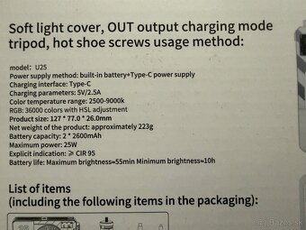 LED svetlo 25W RGB - 9