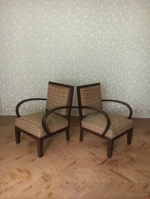 Dve kresla starožitné 1930-40 - 9