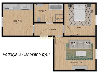 NOVINKA - ZREKONŠTRUOVANÝ 2 - IZBOVÝ BYT, 62M2, HUMENNÉ - 9