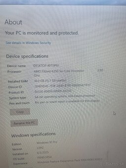 Predám zostavu herného PC + monitor, klávesnica, myš. - 9