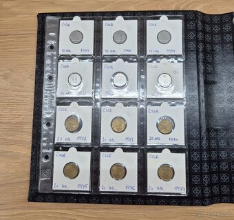 Album Optima s kazetou + mince ČSR, ČSSR, SR - 9