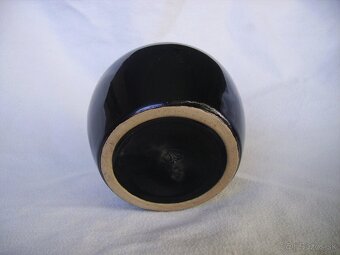 Keramické čierne črepníky na sukulenty a kaktusy - 9