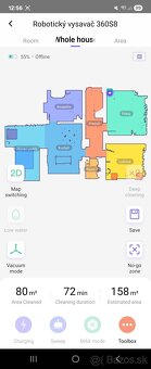 Zachovaly roboticky vysávač 360 S8 s 3D mapou, 2700Pa - 9
