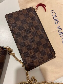 Luis Vuitton Pochette Felicie Crossbody Cerise Red Interior - 9