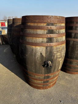 VELKÉ/MALÉ DŘEVĚNÉ DUBOVÉ SUDY NA DEŠŤOVOU VODU - 9