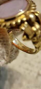 Starožitný zlatý pánsky prsteň Rakúsko Uhorsko - 9