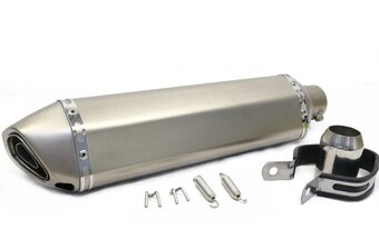 Nový ladený športový univerzálny moto výfuk + db killer - 9
