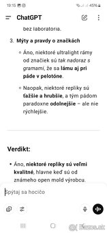 Najľahší tarmac sl8 6,45kg - 9