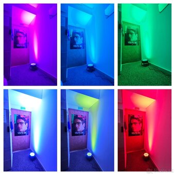 6ks led par reflektorov v prepravnej taške - 9