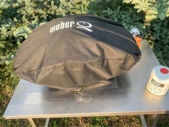 Plynový gril WEBER Q1000 + obal + kartuše - 9