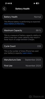 Predám iPhone 16 Pro Max 256GB White Titanium - 9