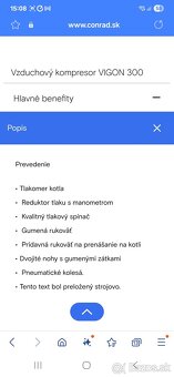 Vzduchový kompresor VIGON 300 - 9