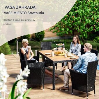 Záhradná ratanová zostava Berlin 1+4 a 1+6 a 1+8 stohovaci - 9