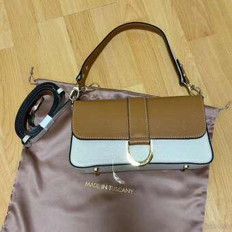 Talianska kožená kabelka - nová - 9