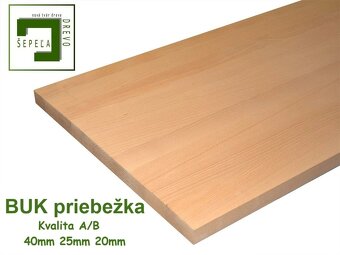 Drevene stupnice - DUB priebezka 1000x300x40mm - 40€ - 9