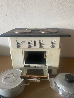 Sporák mini detský kuchyňa elektrický retro Märklin - 9