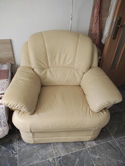 Kozena sedacka v tvare U (sedacia suprava, kozeny gauc) - 9