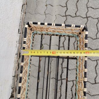 Velky Retro kovovy stojan na kvety vintage - 9